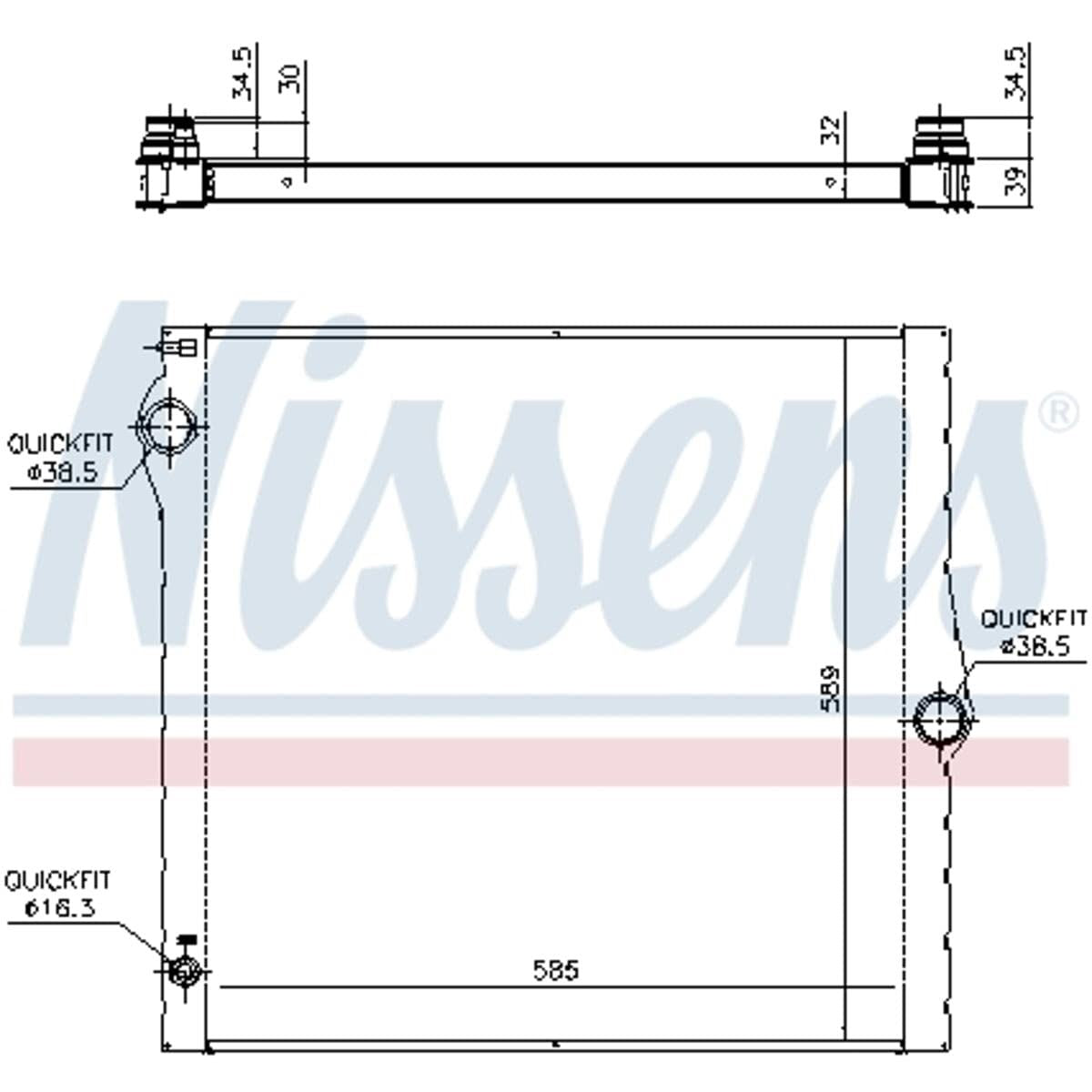 Nissens North America 60825 Radiator