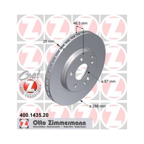 Zimmermann 400143520 (Pack of 2)
