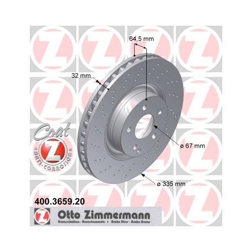 Zimmermann 400365920 (Pack of 2)