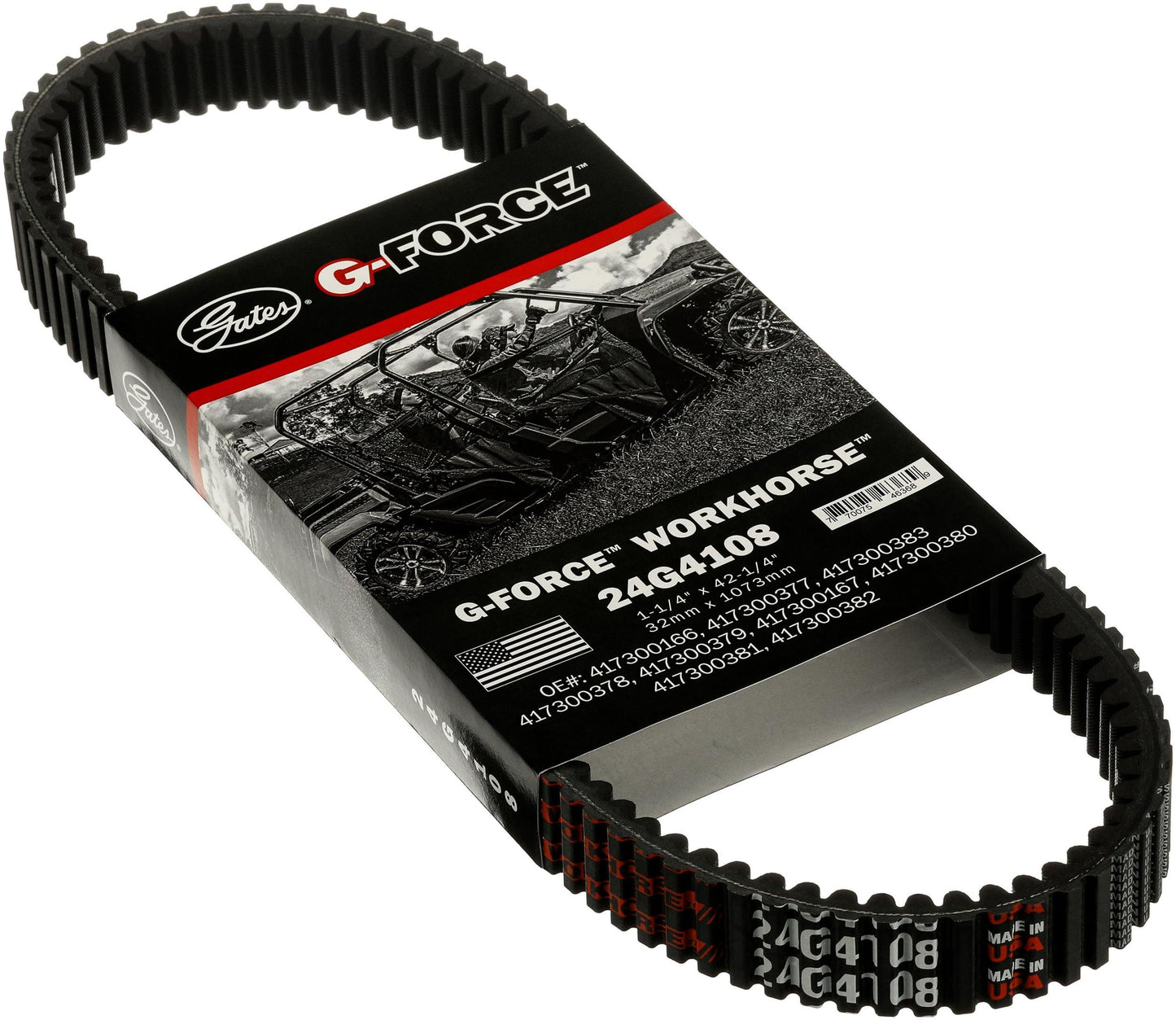 Gates 24G4108 Automatic Continuously Variable Transmission (CVT) Belt