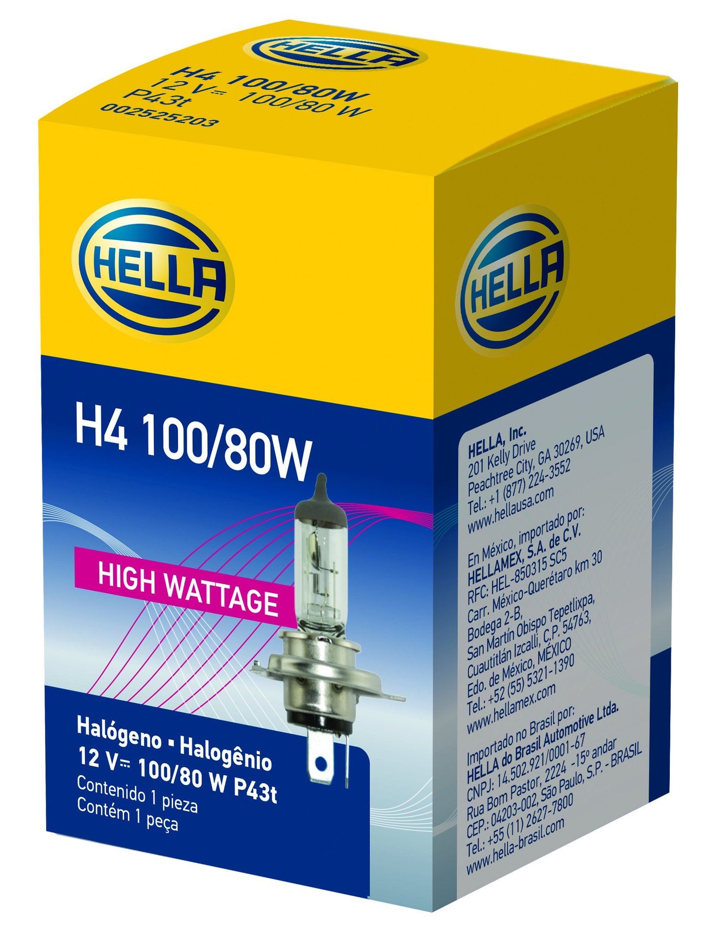 Hella H4 100/80W Headlight Bulb