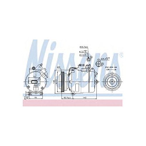 Compresseur de climatisation Nissens Amérique du Nord 89027