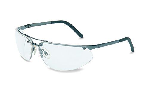 UVEX by Honeywell 11150800 Fuse Safety Eyewear Gunmetal Frame, Clear Lens with Anti-Scratch Hardcoat