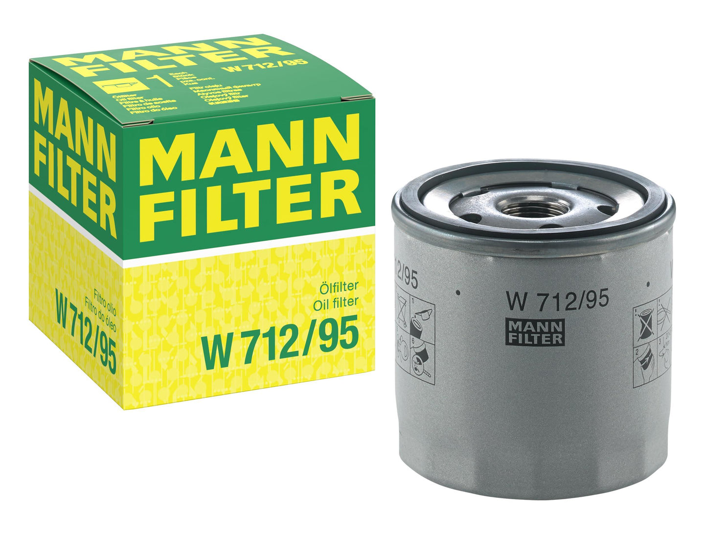 MANN-FILTER W 712/95 Filtro de aceite del motor