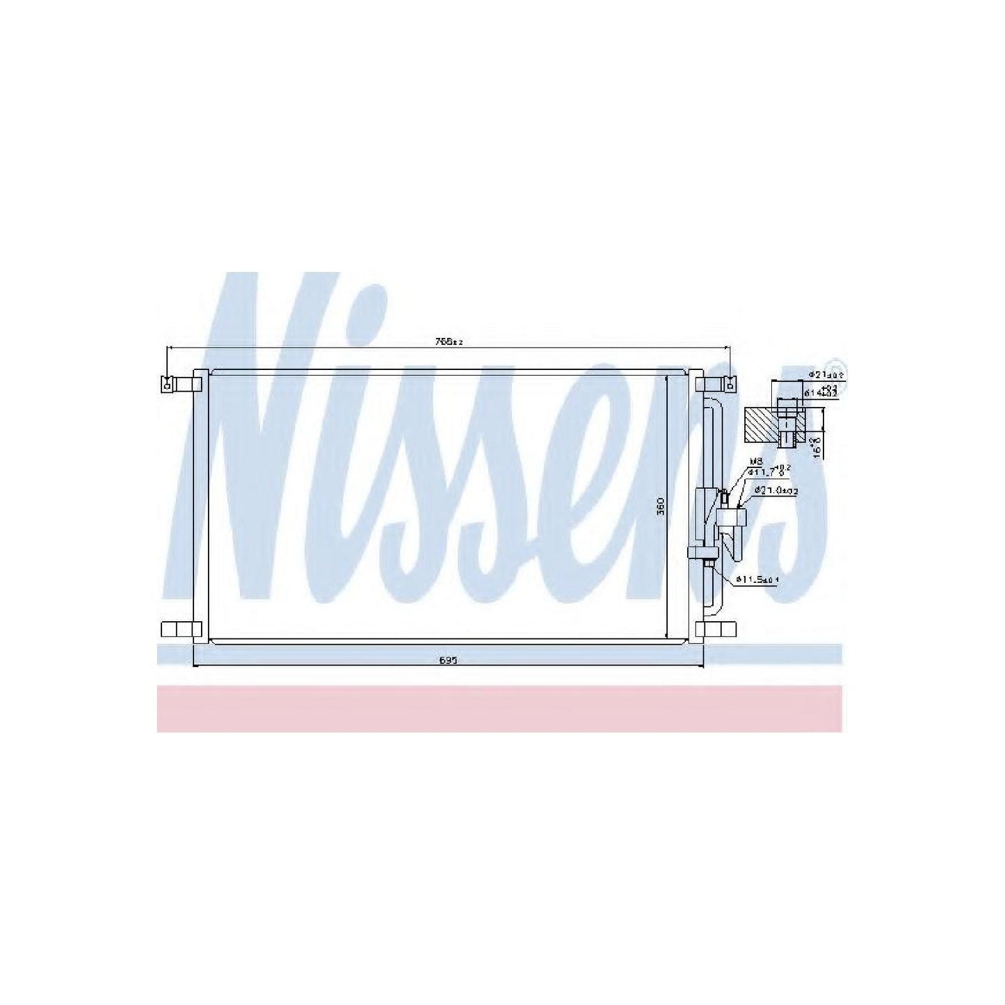 Nissens North America 940104 A/C Condenser