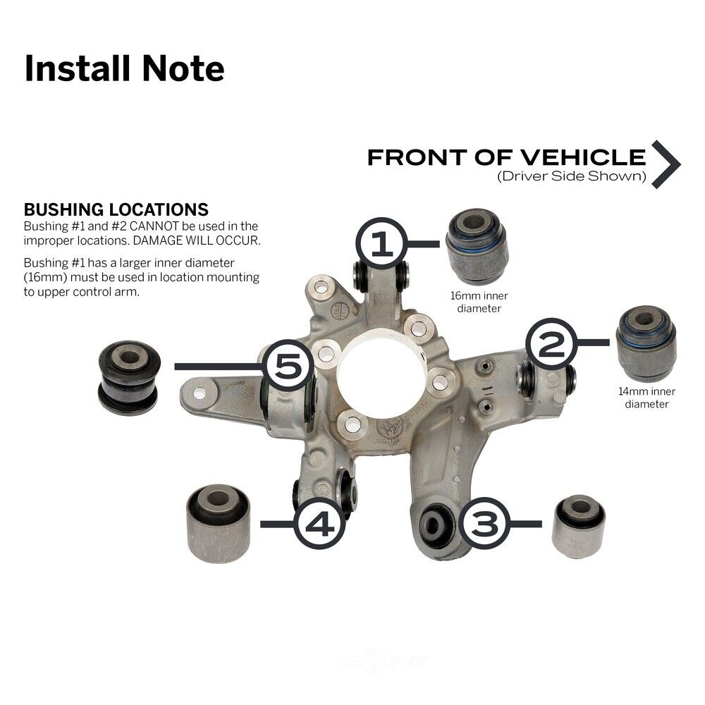 Dorman 523-318 Suspension Knuckle Bushing Kit