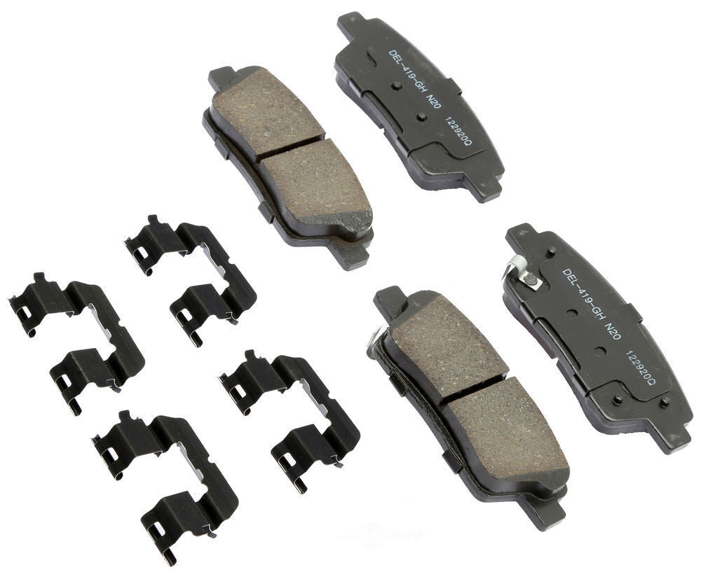 ACDelco Professional Durastop 17D1551CHF2 Disc Brake Pad Set