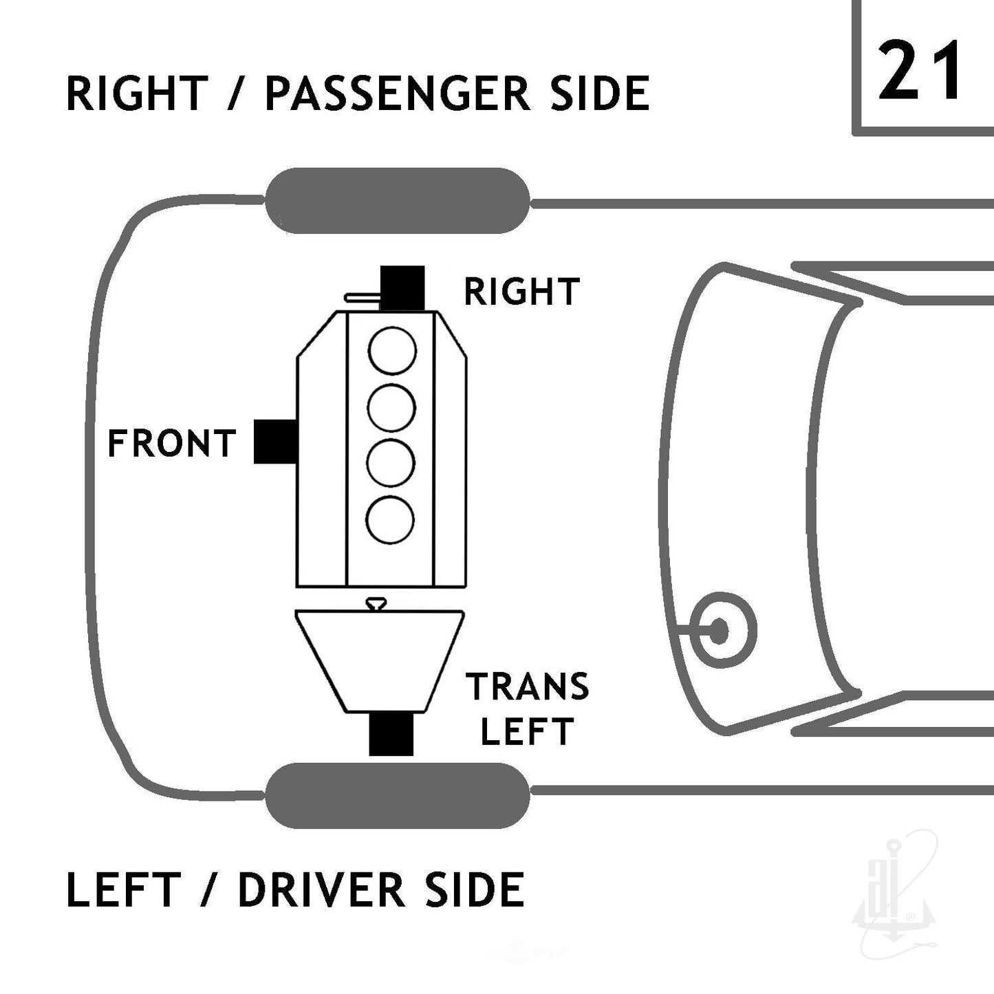 Anchor 10033 Manual Transmission Mount