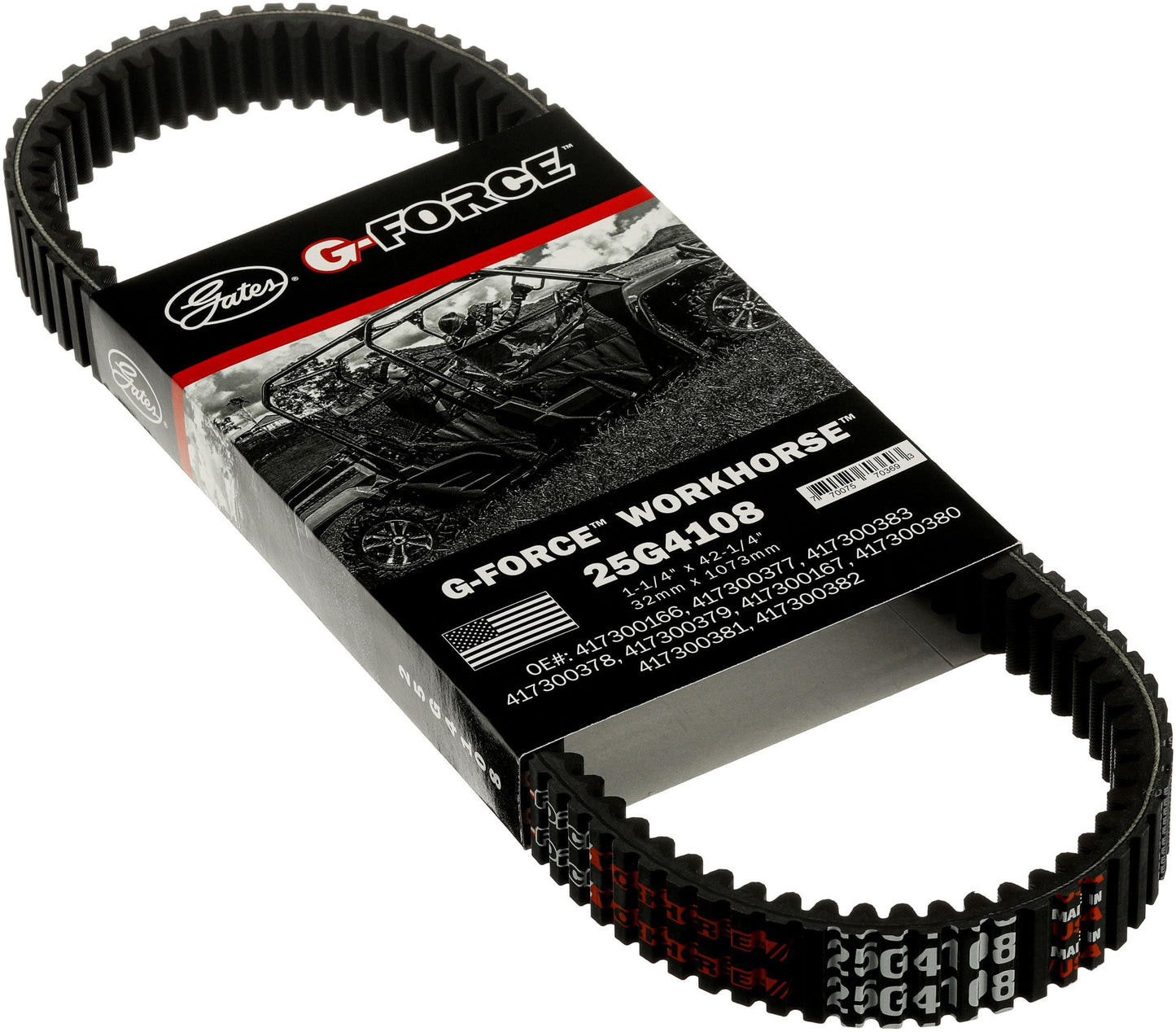 Gates 25G4108 Automatic Continuously Variable Transmission (CVT) Belt