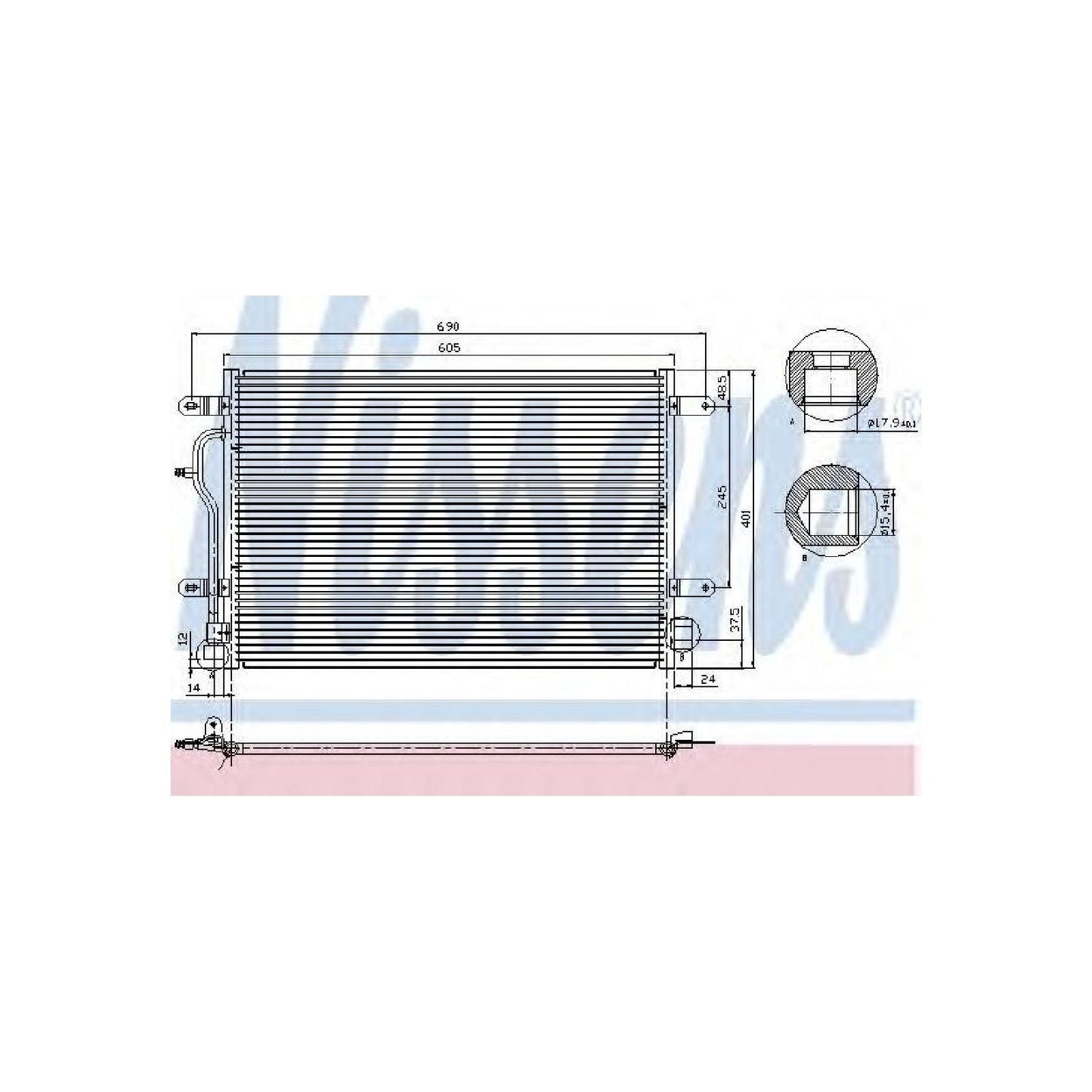 Nissens North America 94665 Condensador de aire acondicionado