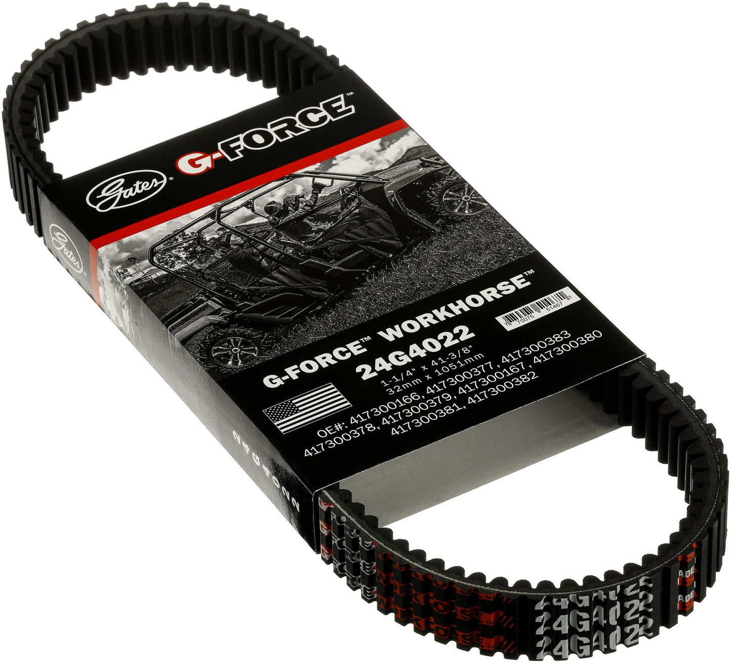 Gates 24G4022 Automatic Continuously Variable Transmission (CVT) Belt
