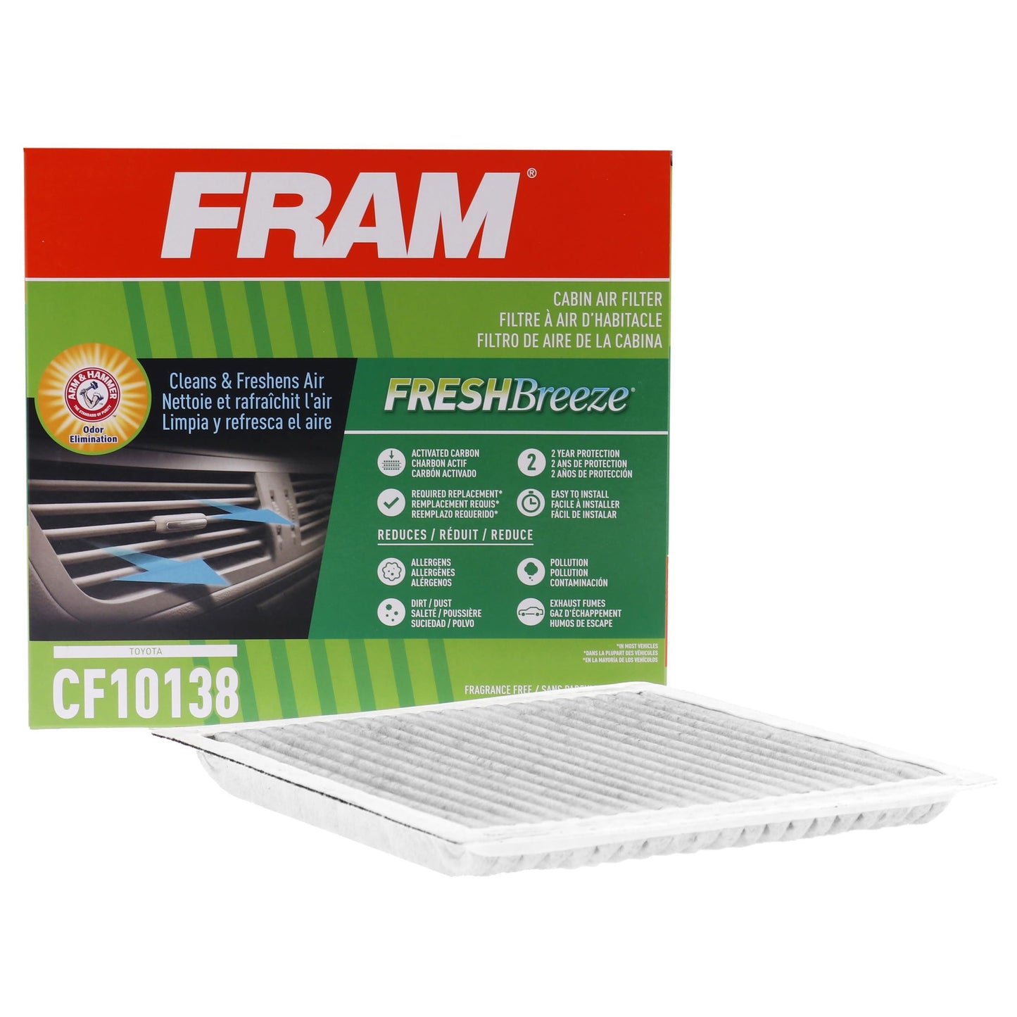 Filtre à air d'habitacle Fram CF10138