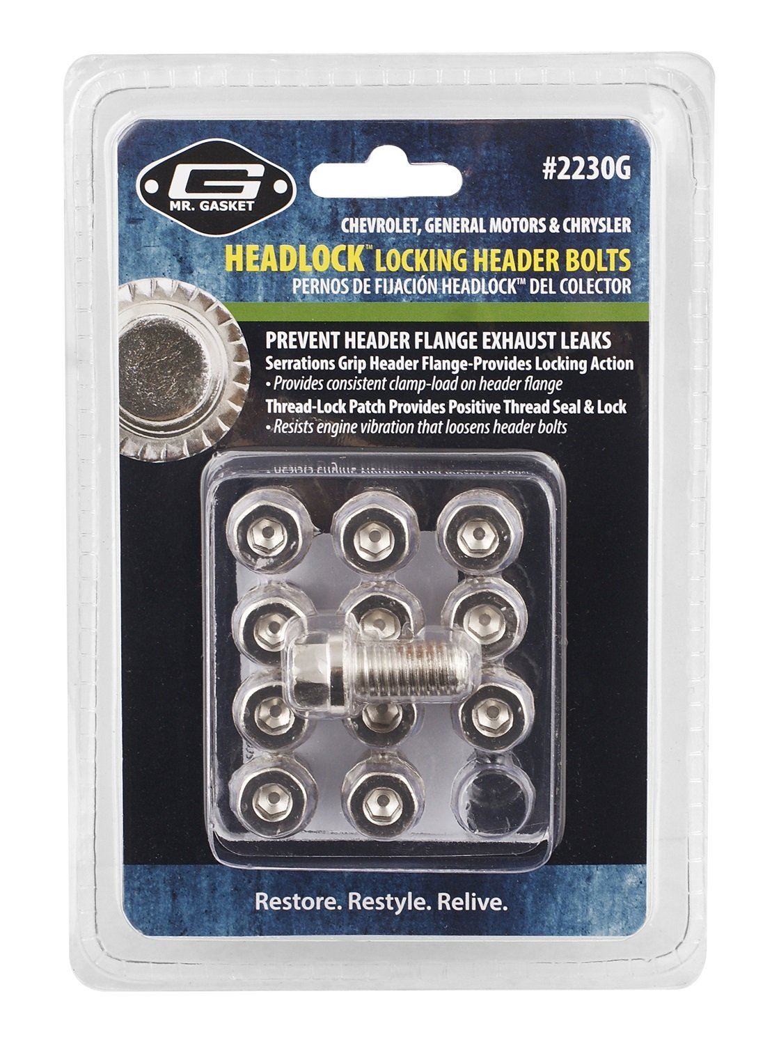 Mr Gasket 2230G Exhaust Header Bolt