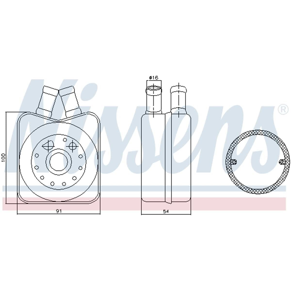 Nissens North America 90606 Engine Oil Cooler