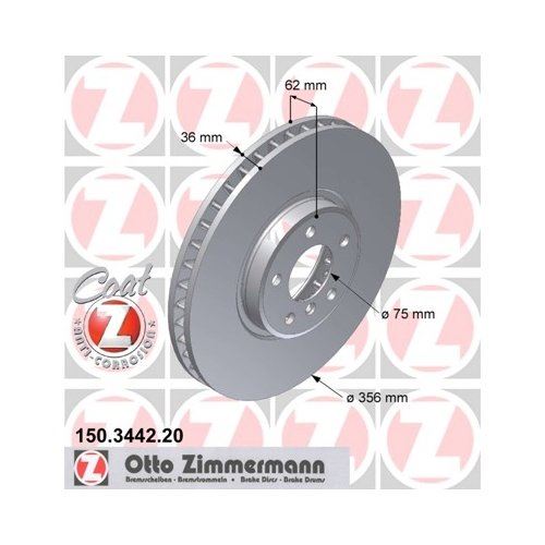 Zimmermann 150344220 (Pack of 2)