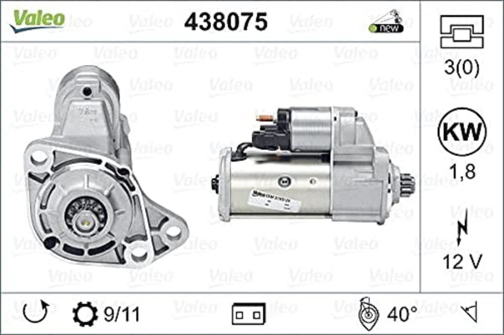 Démarreur Valeo 438075