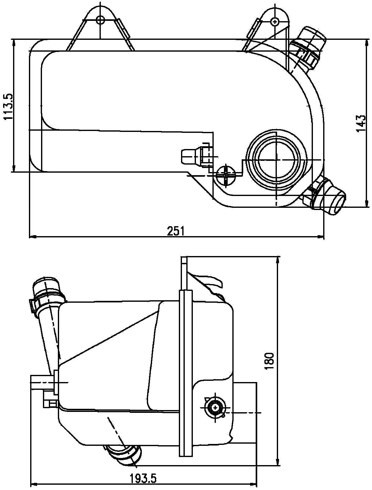 Depósito de refrigerante del motor Mahle CRT 204 000S