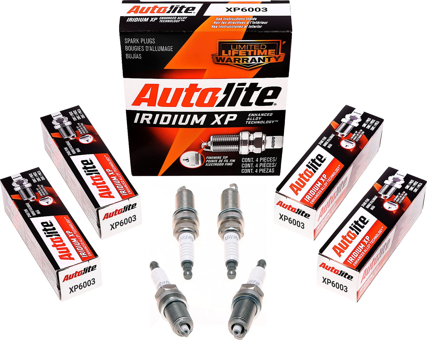 Autolite XP6003 Spark Plug (Pack of 4)