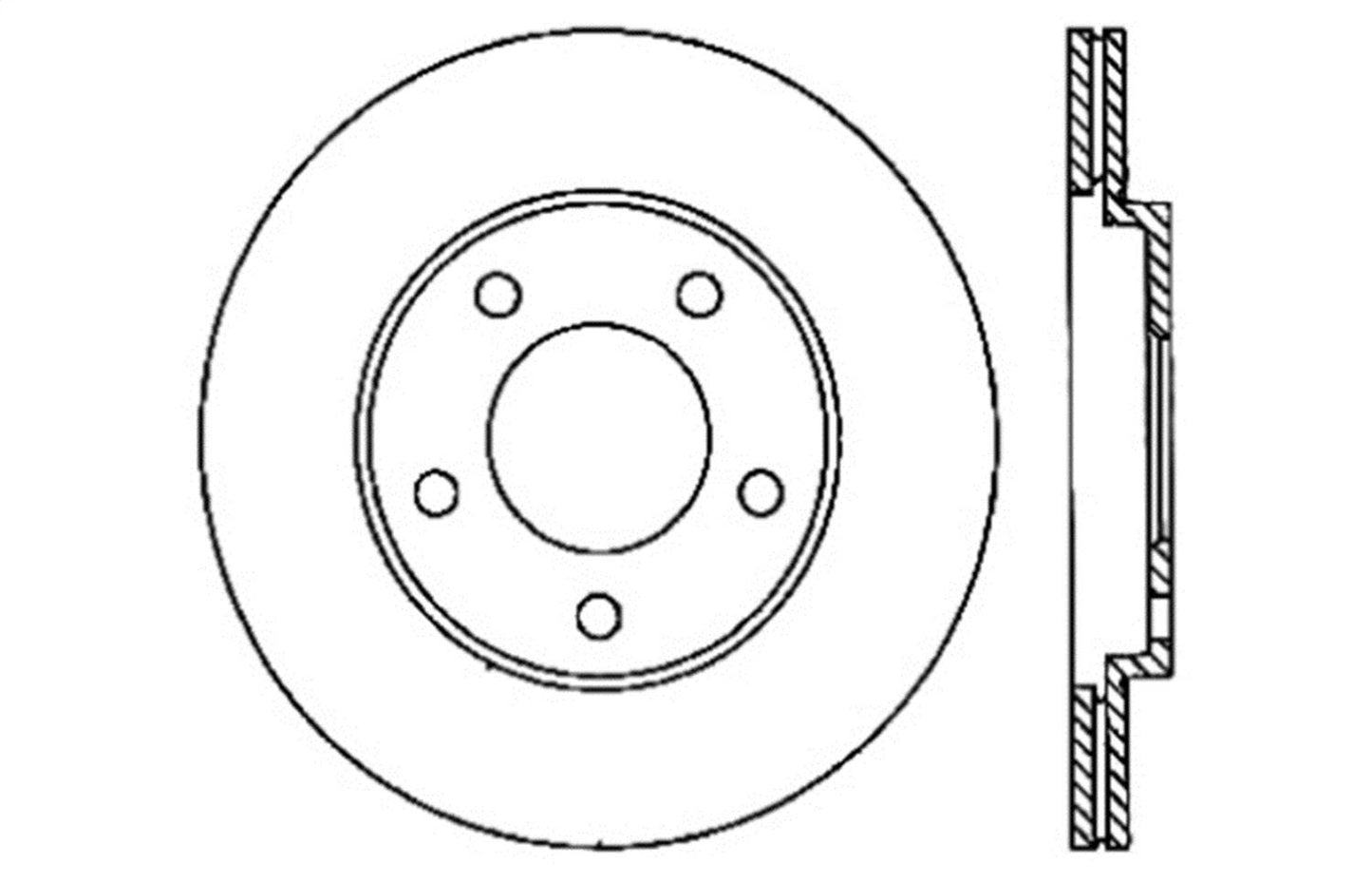 Stoptech 127.61087R Disque de frein à disque