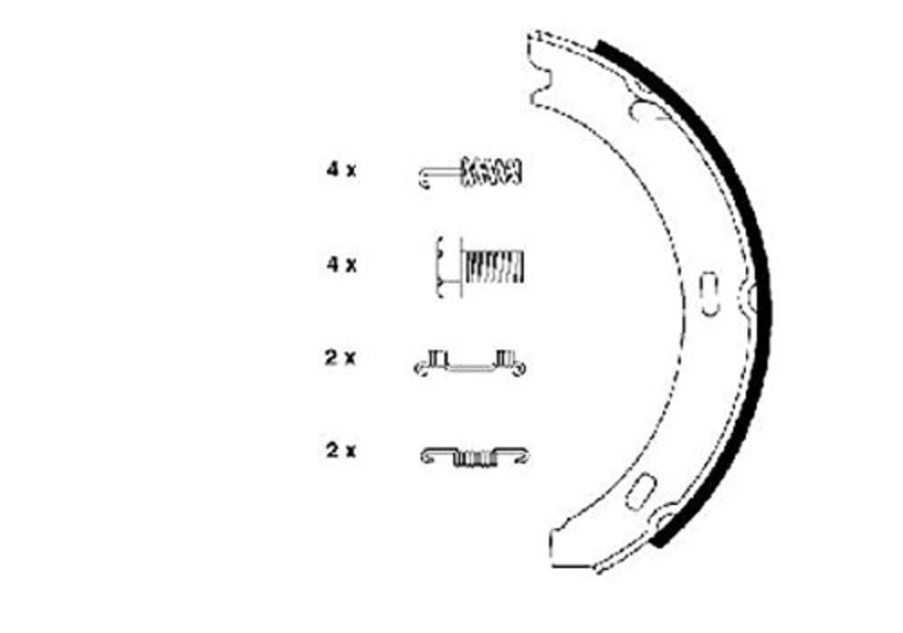 Hella-PAGID 355050301 Parking Brake Shoe Set