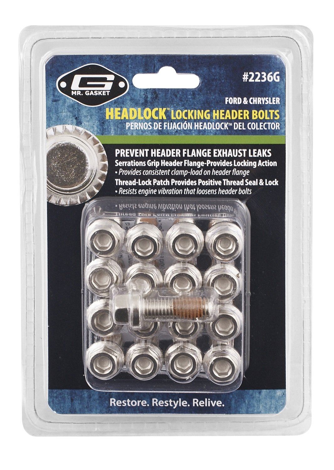 Mr Gasket 2236G Exhaust Header Bolt