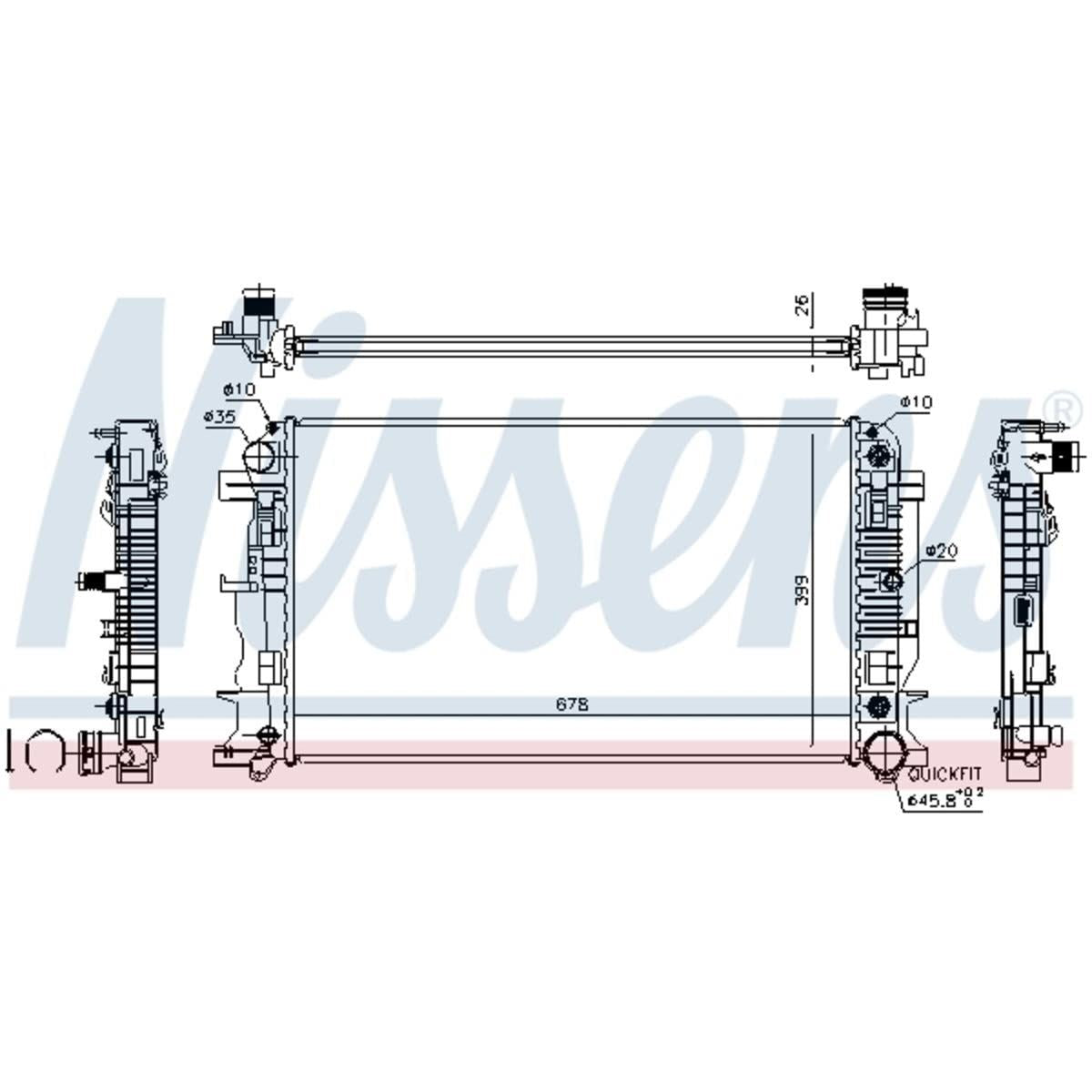 Nissens North America 67157A Radiator