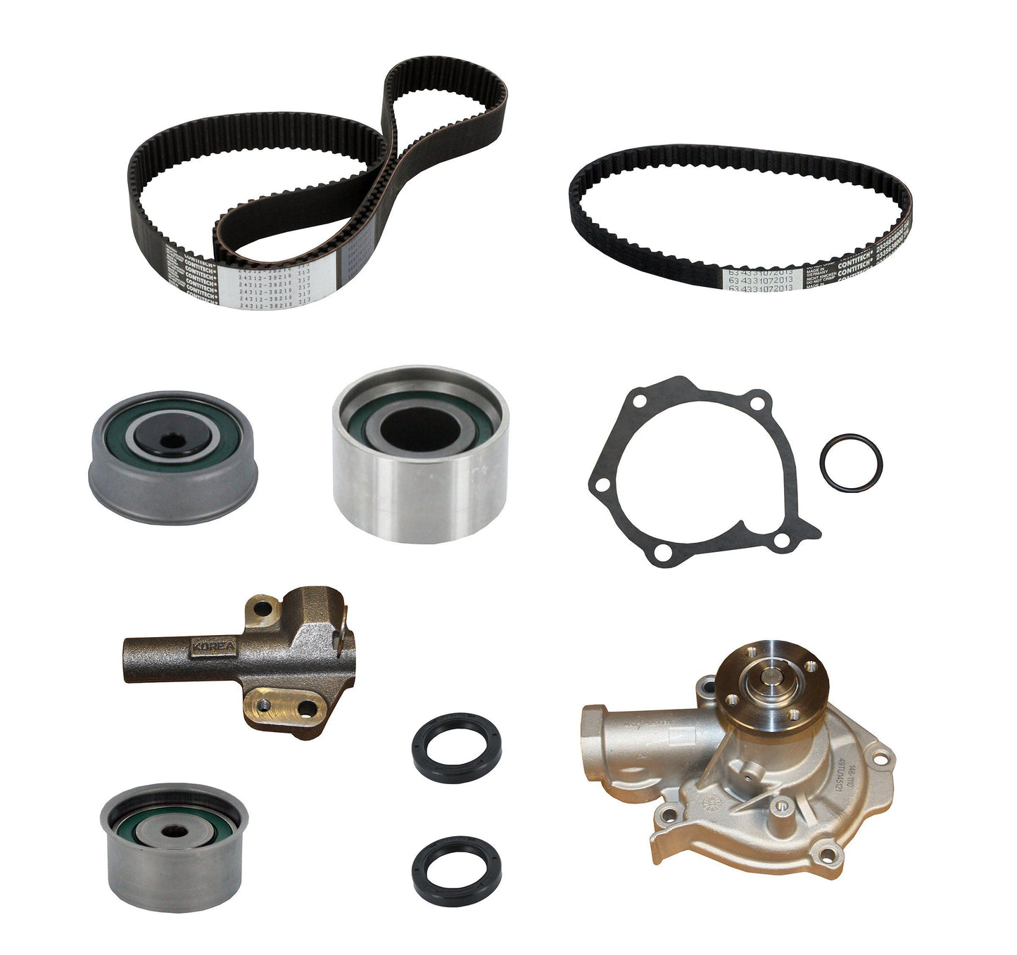CRP PP313-314LK1 Kit de correa de distribución del motor con bomba de agua