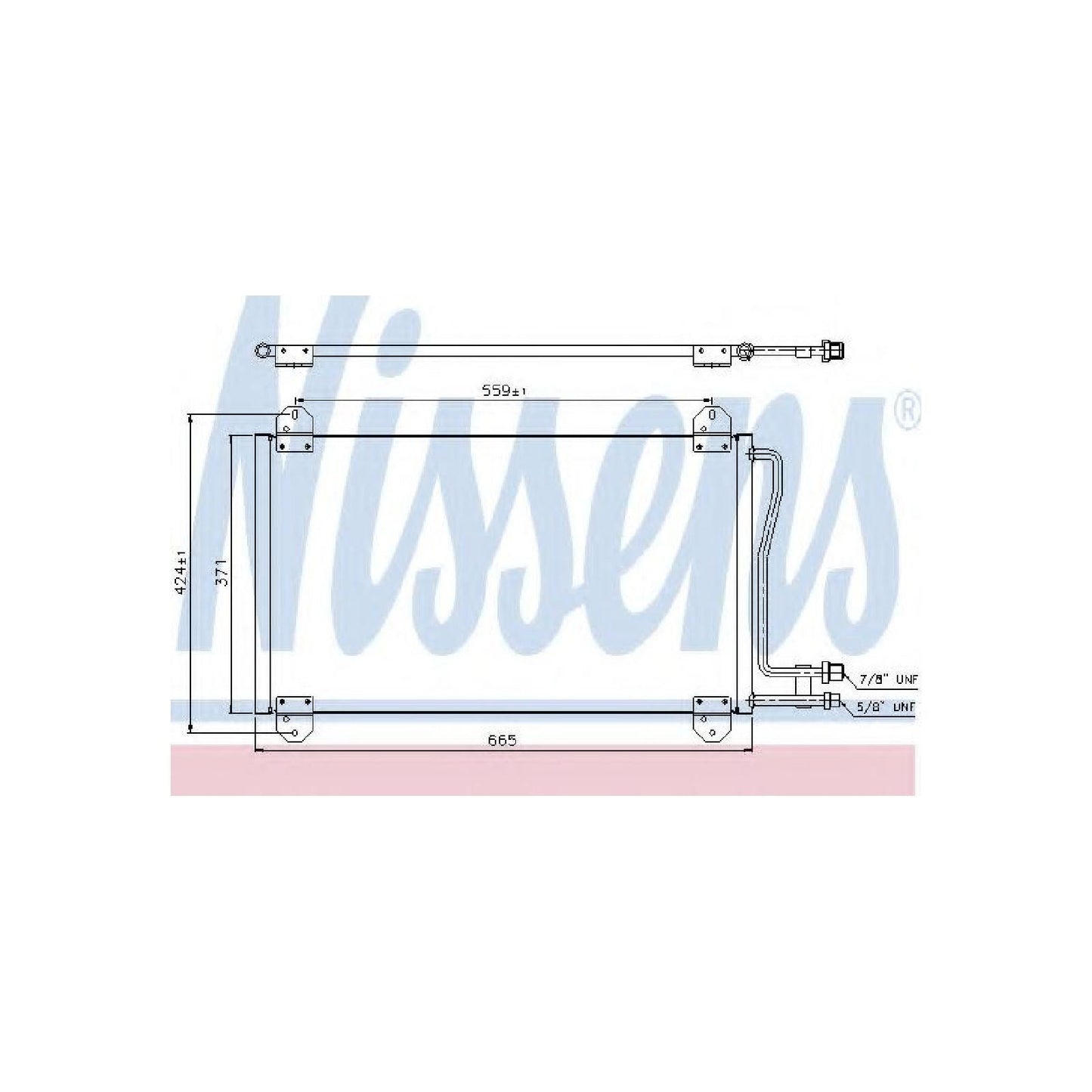 Nissens North America 94225 Condensador de aire acondicionado