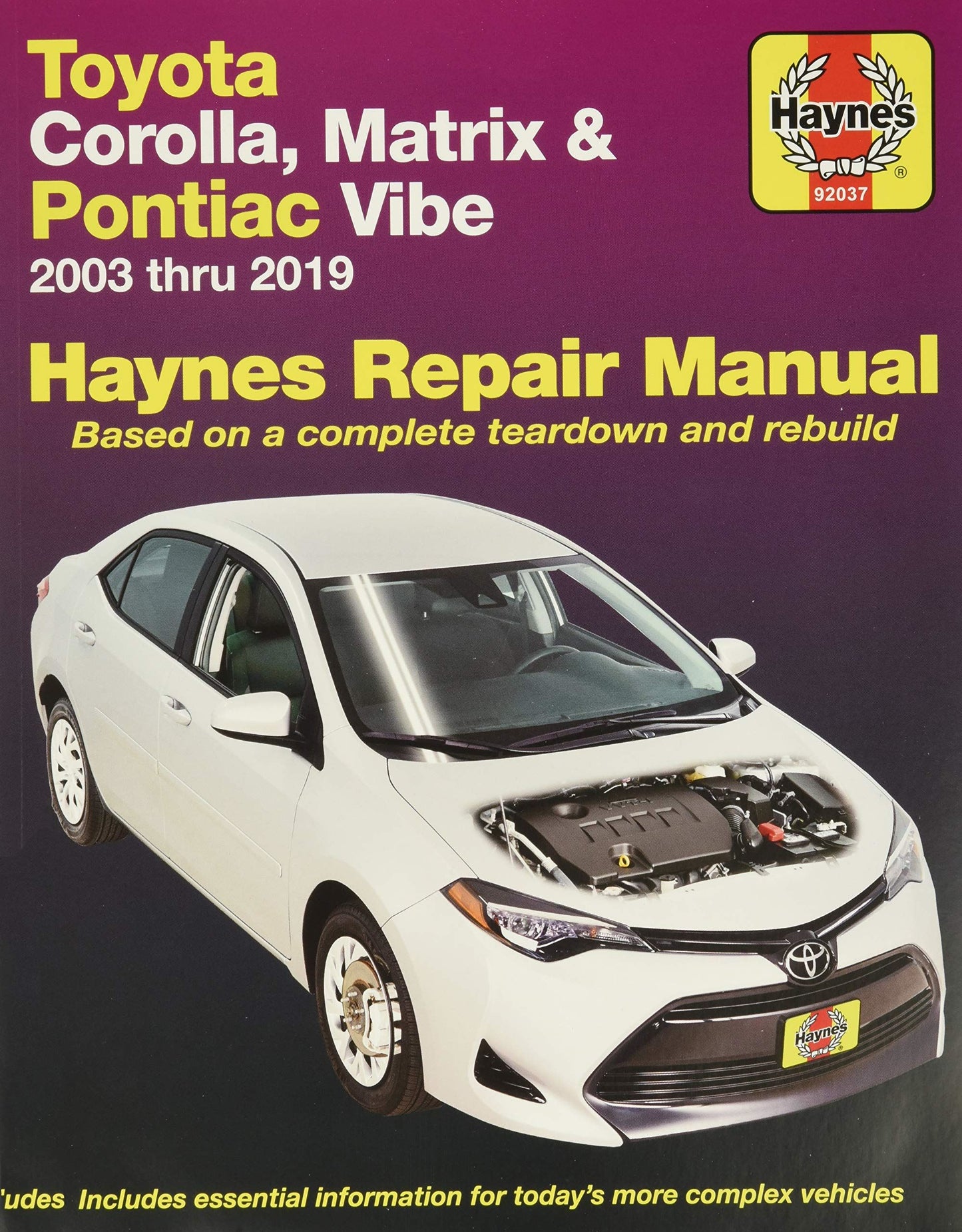 Publicaciones Haynes 92037 Manual de reparación