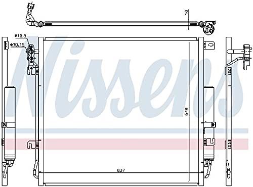 Nissens North America 940485 A/C Condenser and Receiver Drier Assembly