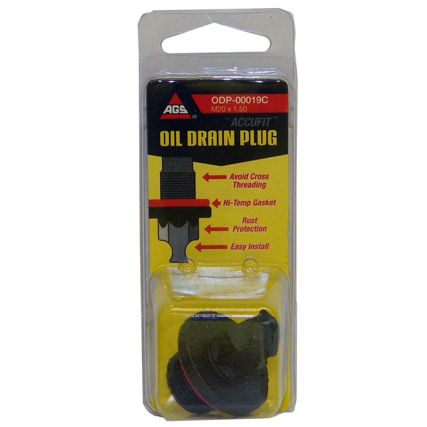 AGS Company ODP-00019C Tapón de drenaje de aceite del motor