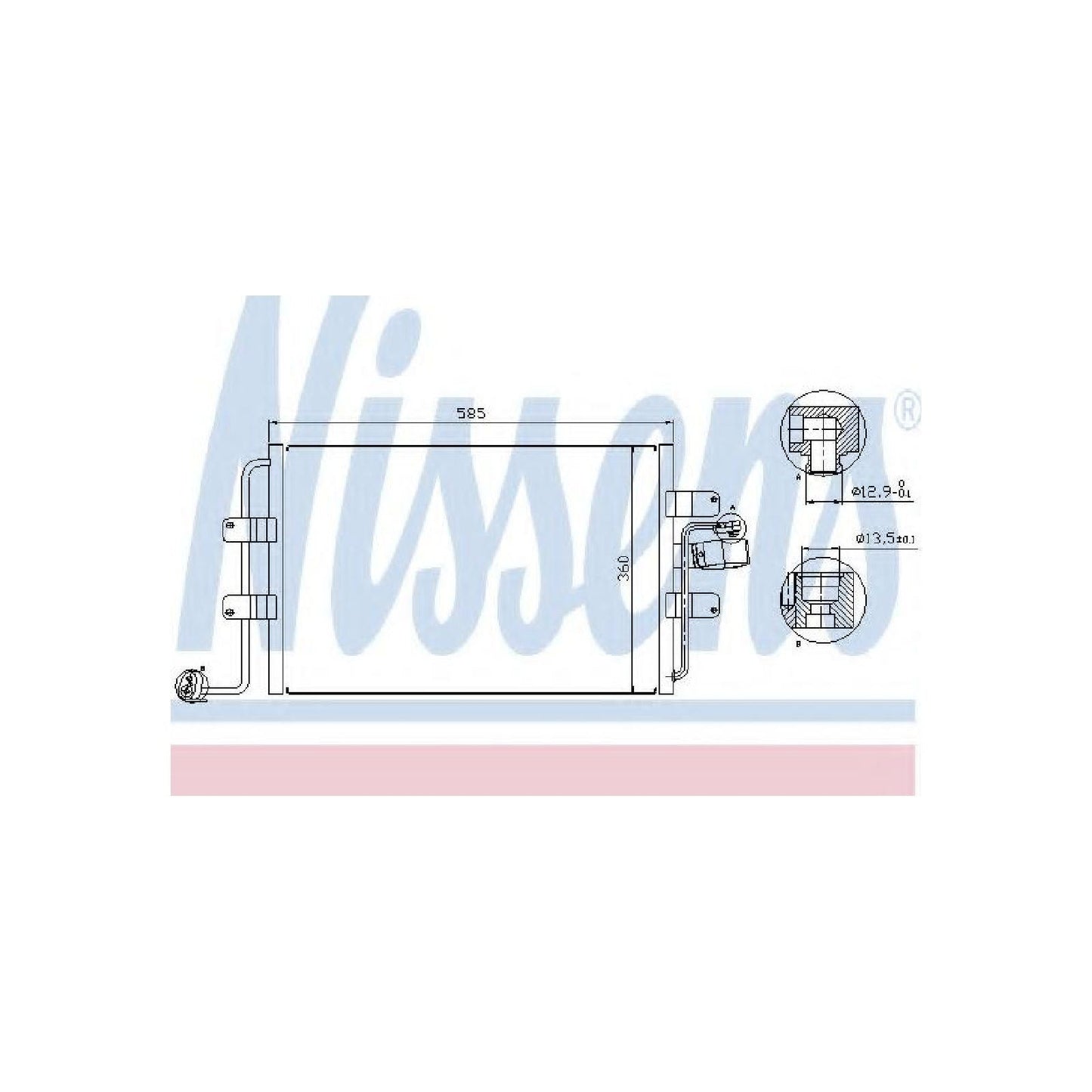 Nissens North America 94522 Condensador de aire acondicionado