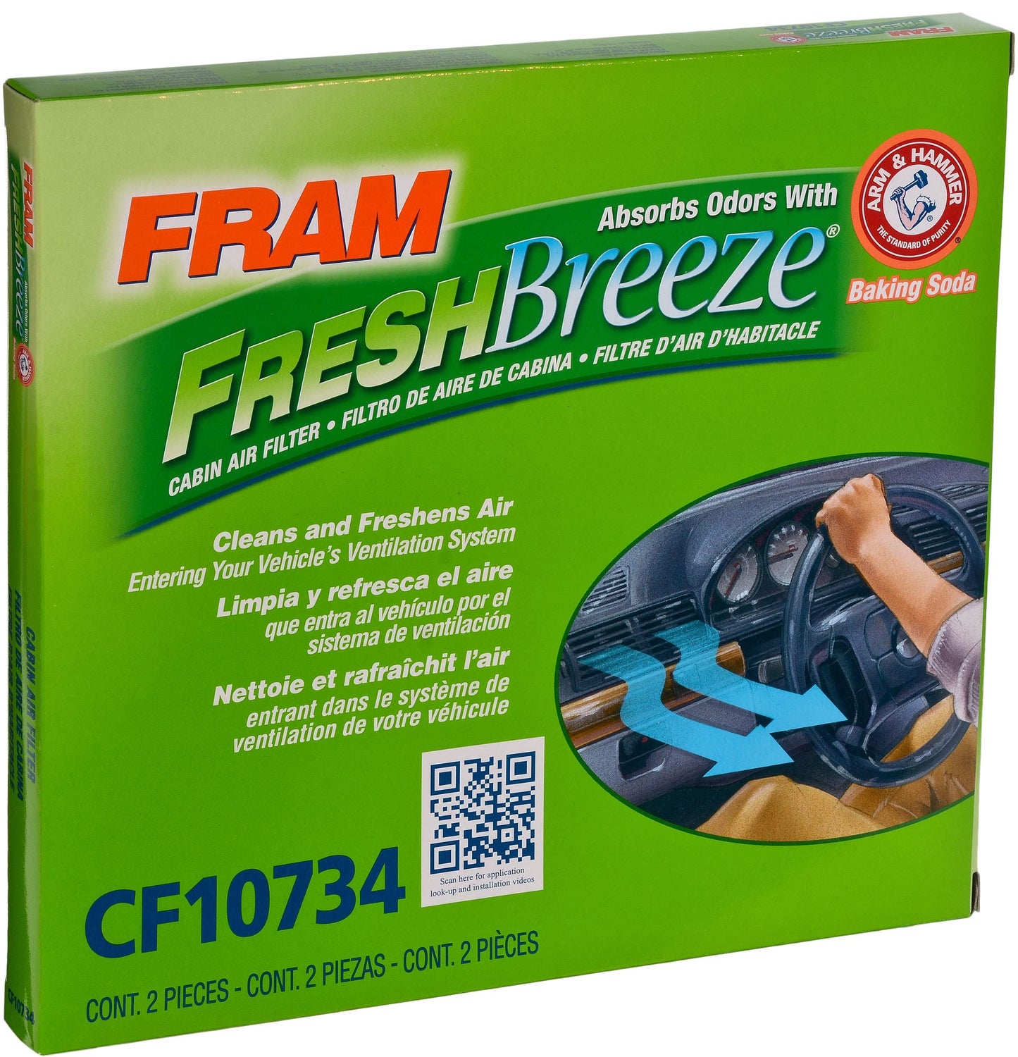 Filtro de aire de cabina Fram CF10734
