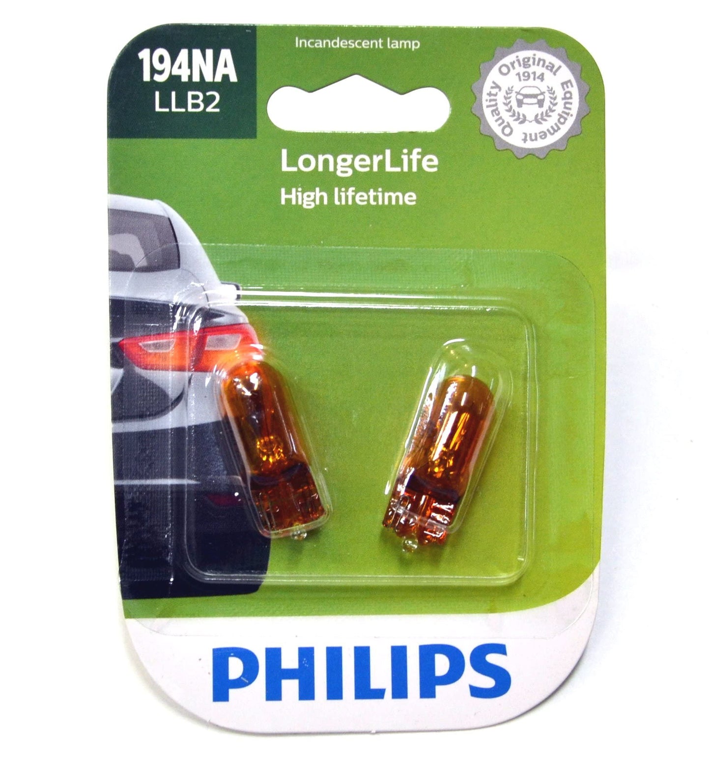 Philips 194NALLB2 Side Marker Light Bulb
