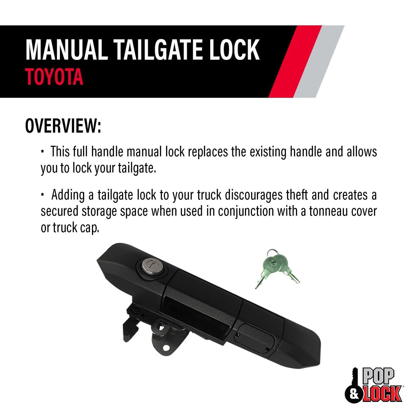 POP &amp; LOCK PL5500 Cerradura para portón trasero