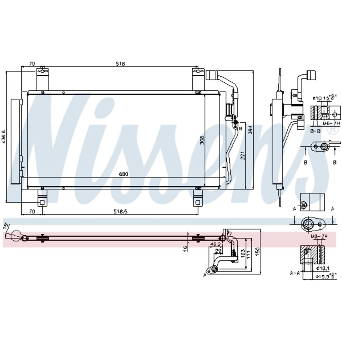 Nissens North America 940352 A/C Condenser