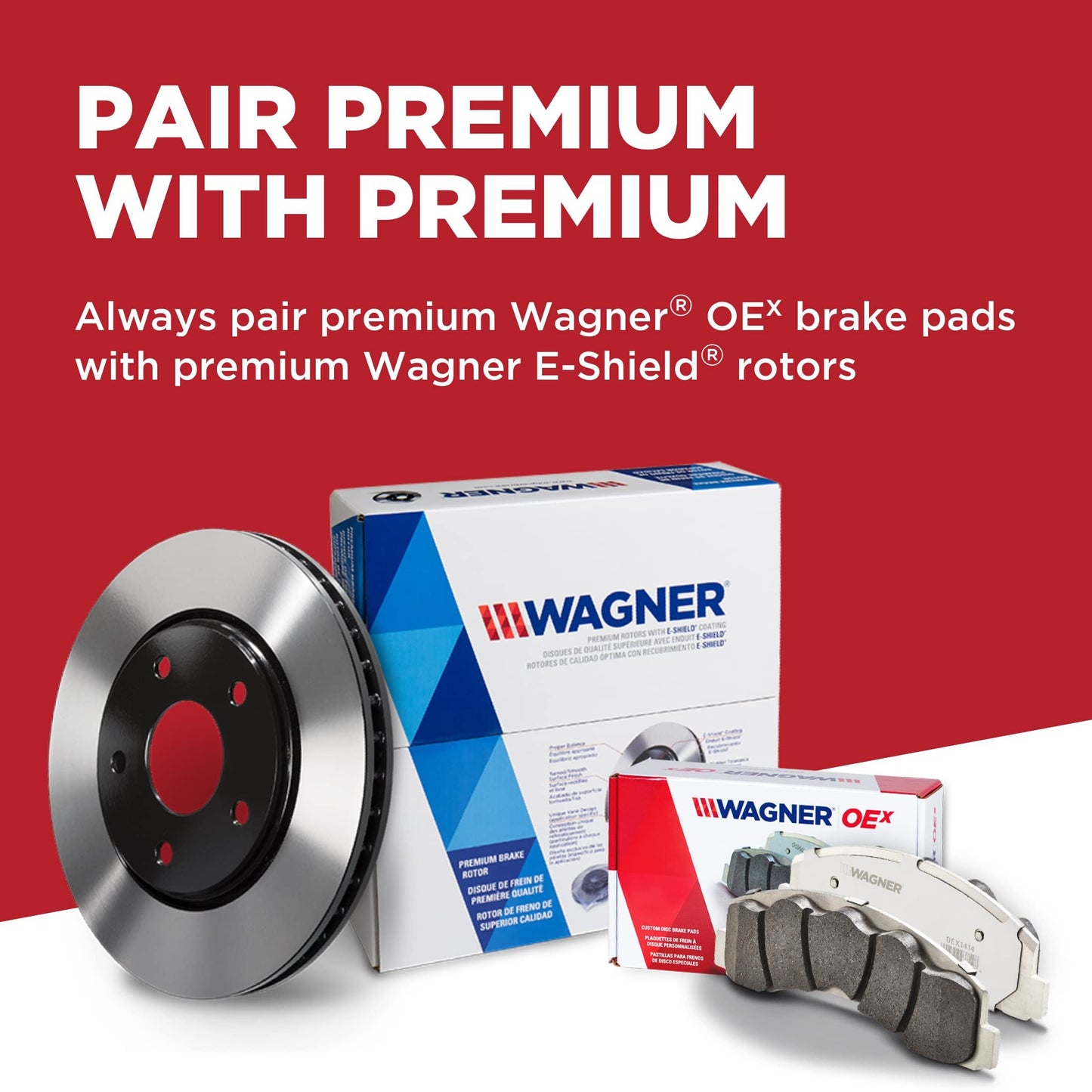 Wagner OEX1089 Jeu de plaquettes de frein à disque