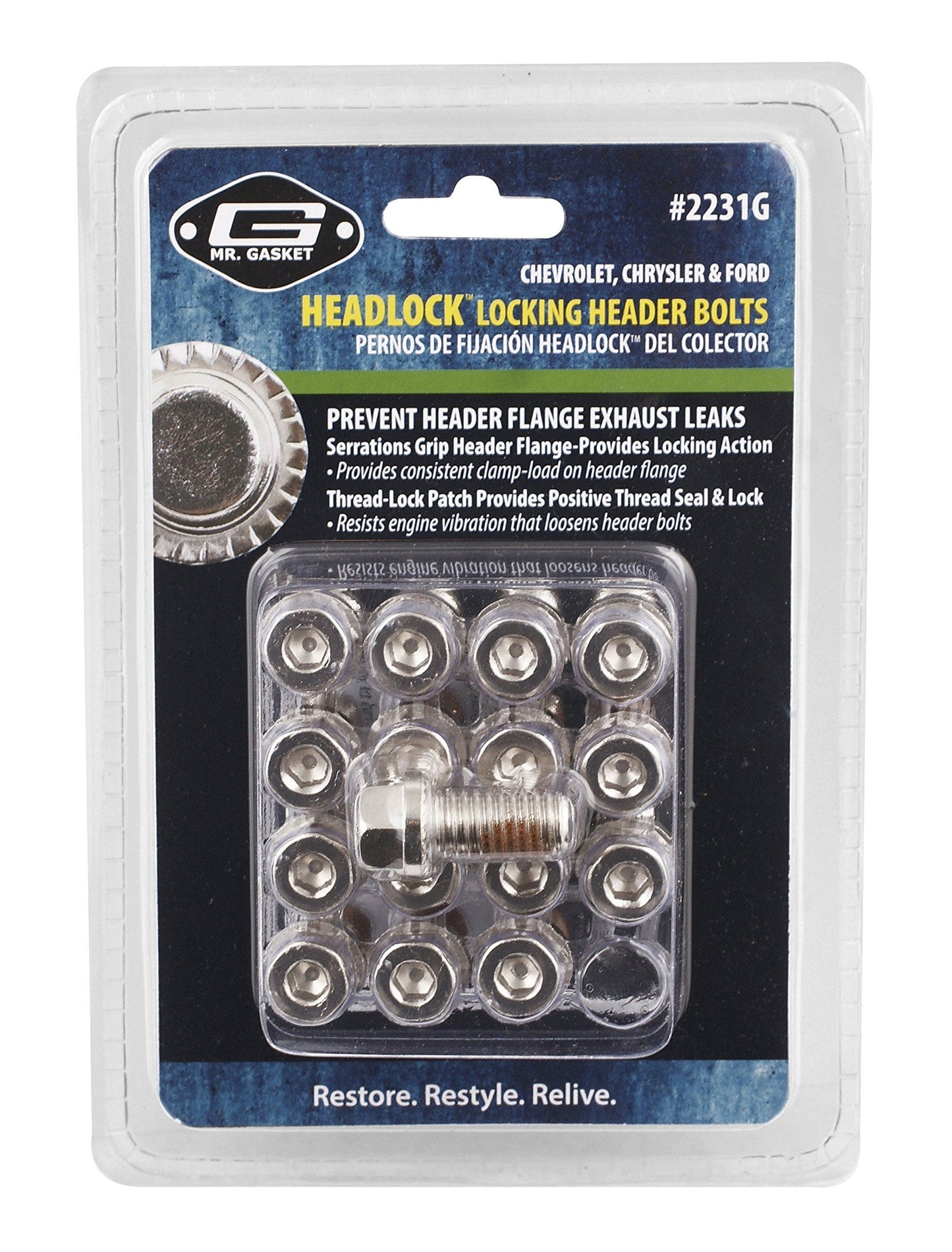 Mr Gasket 2231G Perno del cabezal de escape