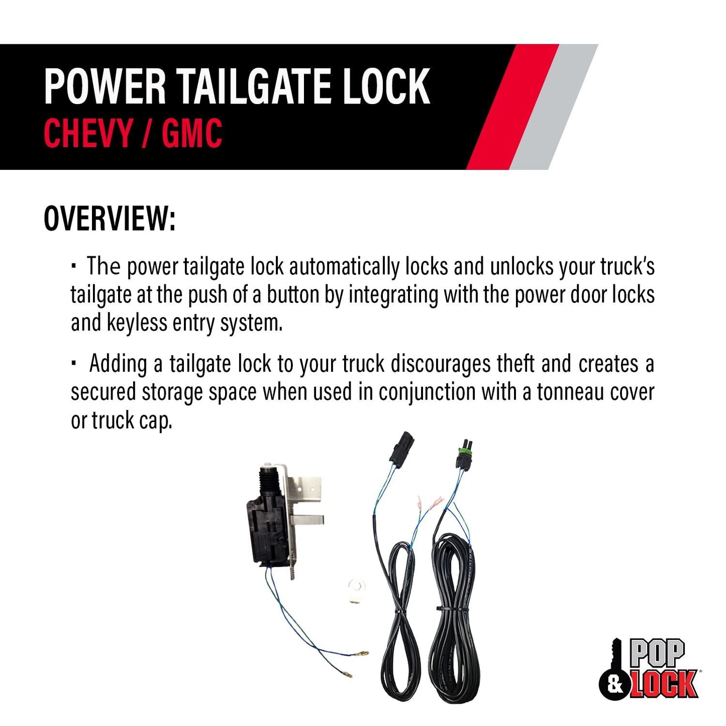 POP &amp; LOCK PL8140 Cerradura para portón trasero