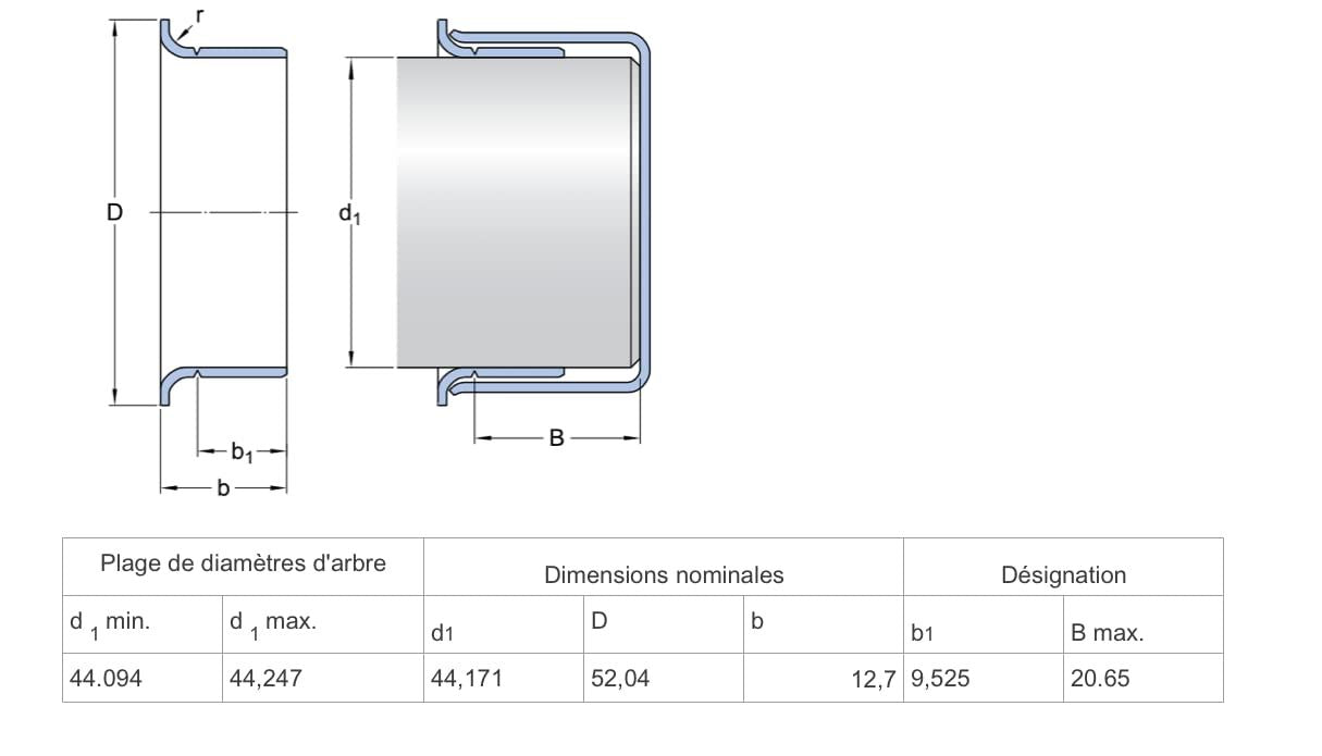 SKF 99170 Differential Pinion Repair Sleeve
