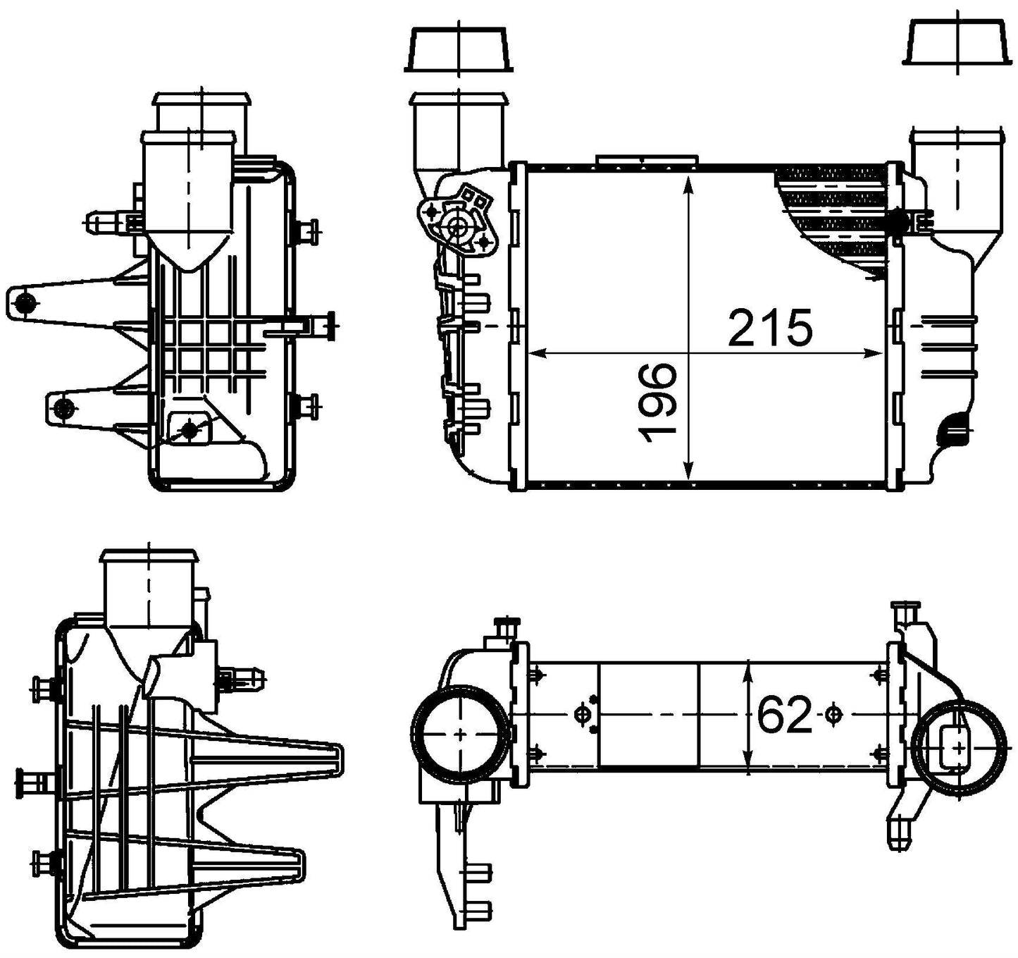 Refroidisseur intermédiaire Mahle CI 381 000S