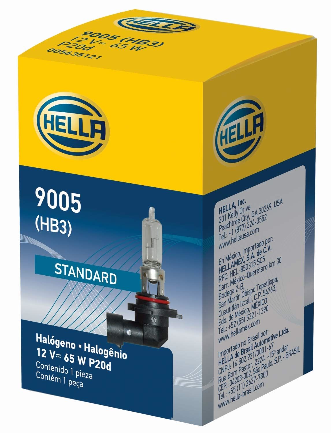 Bombilla para faros delanteros Hella 9005