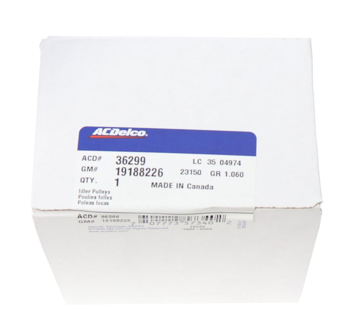 ACDelco Professional 36299 Polea tensora para correa de transmisión de accesorios