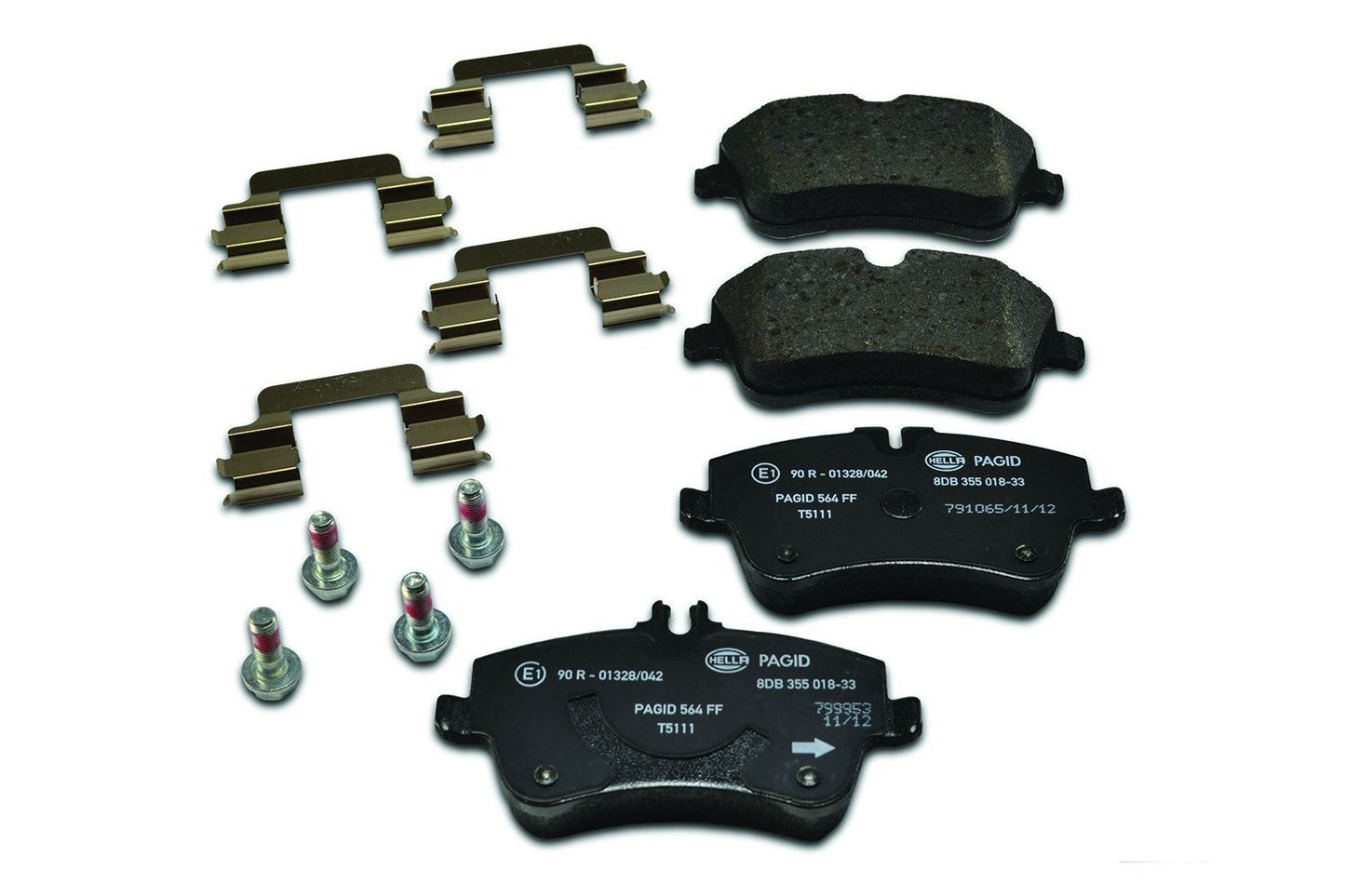 Hella-PAGID 355018331 Jeu de plaquettes de frein à disque