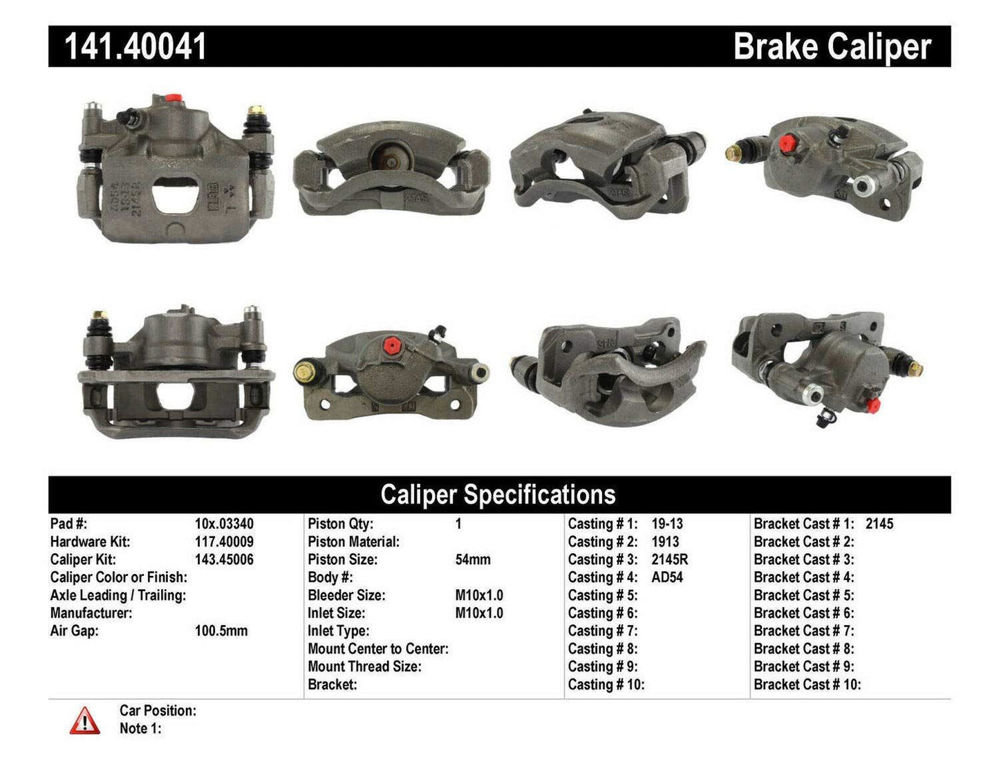 Centric Parts 14140041