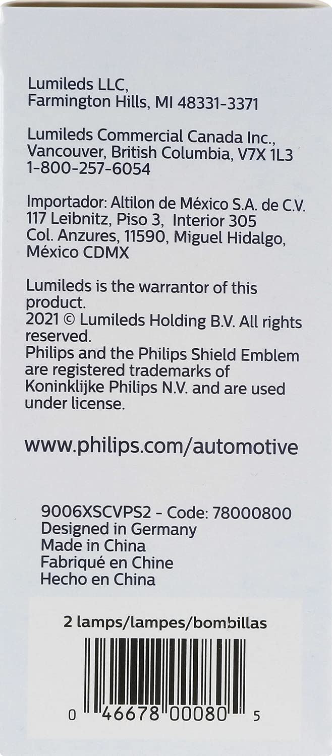 Philips 9006XSCVPS2 Bombilla para faros delanteros
