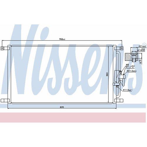 Nissens North America 940104 A/C Condenser