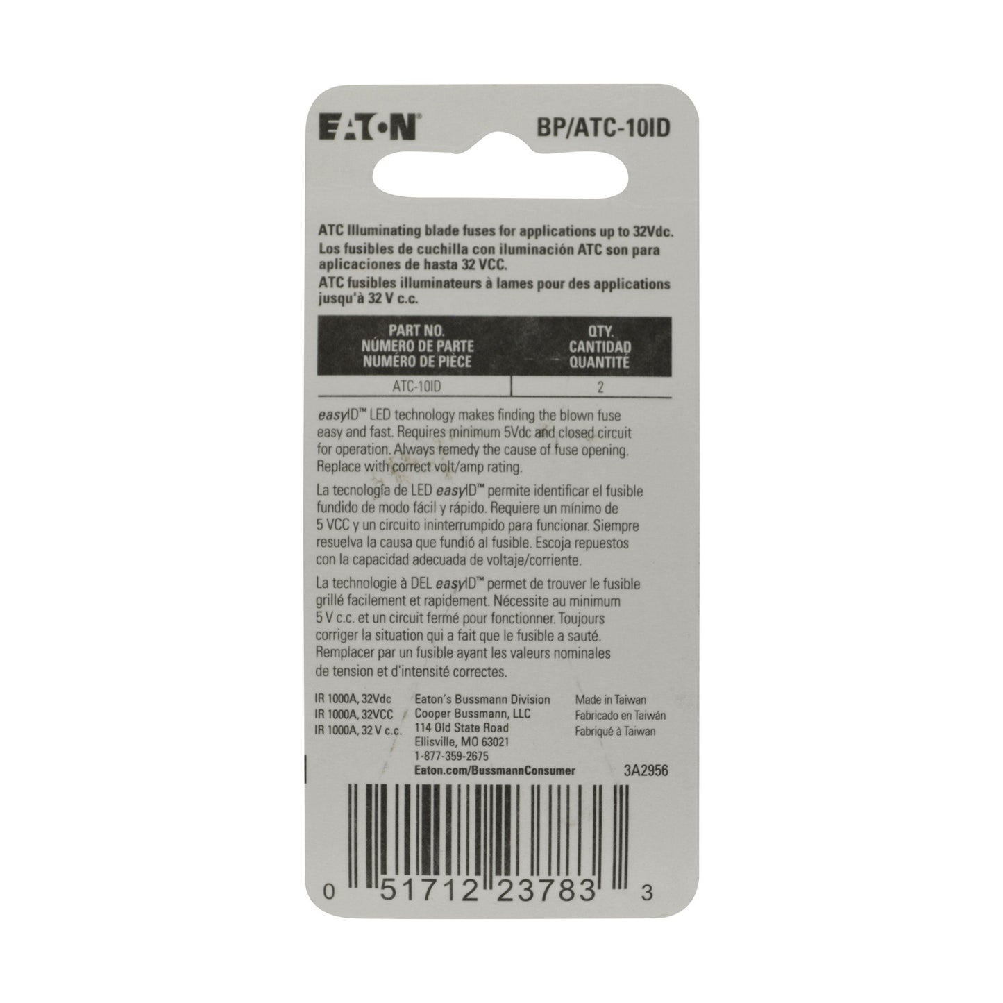 BUSSMANN BPATC10ID