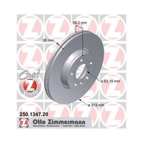 Zimmermann 250134720 (Pack of 2)