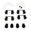 Beck/Arnley 084-1898 Kit de herrajes para frenos de disco